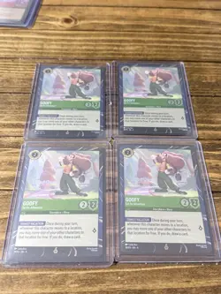 Disney Lorcana Goofy Promo Card Set Of 4 Set For Adventure Whispers In The Well - Image 1