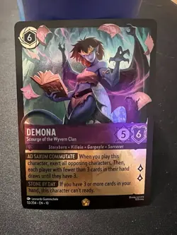 Disney Lorcana Demona Legendary 55/204 Whispers in the Well Cold Foil - Image 1