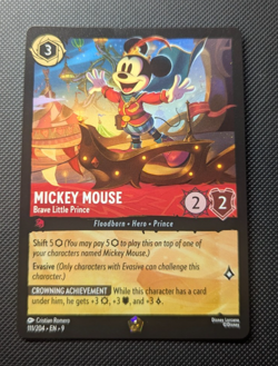 Disney Lorcana - Mickey Mouse Brave Little Prince - 111/204 - FABLED - Image 1