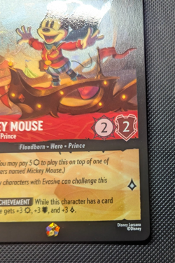 Disney Lorcana - Mickey Mouse Brave Little Prince - 111/204 - FABLED - Image 3
