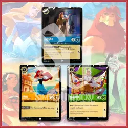 DISNEY LORCANA TCG: THE FIRST CHAPTER OPEN STARTER DECK SET OF 3 | Only Decks - Image 1