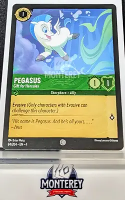 Pegasus Gift for Hercules NM-MINT Disney Lorcana TCG non holo 84/204 EN4 - Image 1