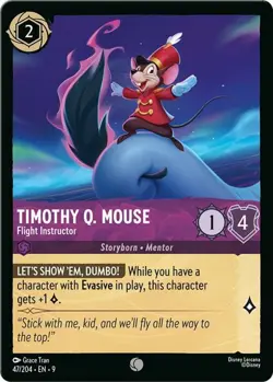 4x Timothy Q. Mouse - Flight Instructor - 47/204 - Common NM-Mint Disney Lorcana - Image 1