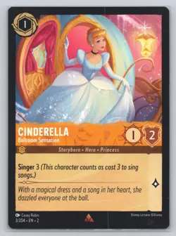 Disney Lorcana - Cinderella - Ballroom Sensation 3/204 - Floodborn -z155 - Image 1