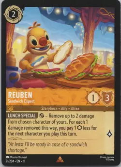 Disney Lorcana Winterspell (11) #21/204 Reuben - Sandwich Expert - Image 1
