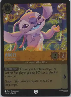 Disney Lorcana Winterspell (11) COLD FOIL #25 Angel - Siren Singer - Image 1