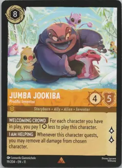 Disney Lorcana Winterspell (11) #19/204 Jumba Jookiba - Prolific Inventor - Image 1