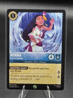 Moana - Curious Explorer 155/204 Winterspell Legendary Disney Lorcana TCG - Image 1