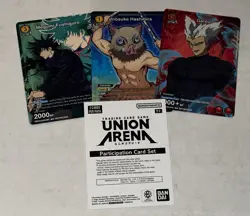Union Arena Megumi Fushiguro Sealed Participation Promo Pack (3 Cards) - Image 3