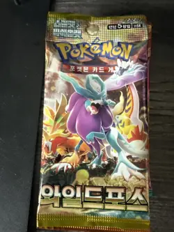 Pokemon Cards Korean Scarlet and Violet Temporal Forces Wild Force Booster Pack - Image 1