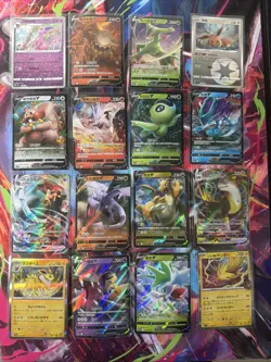 Pokemon 16 Card Lot nm V Max Mega Amazing Ex HOLO Rare Hits Only F85 - Image 1