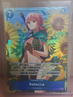 Rebecca Super Rare Alt Art OP10-058 Card Bandai One Piece CCG Royal Blood - Image 1