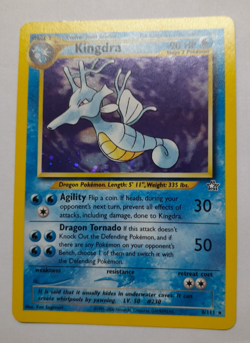 Vintage Pokemon Kingdra Neo Genesis Holo Foil 8/111 CCG Cgaming Card 2000 - Image 3