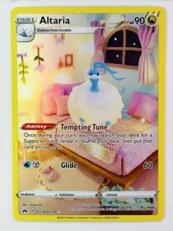 2023 Altaria GG19/GG70 Ultra Rare Crown Zenith: Galarian Gallery Pokemon Card NM - Image 1