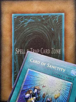 Yugioh Card of Sanctity TLM-EN037 Ultimate Rare 1st Ed LP - Image 2