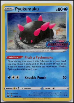 SWSH: Promo Cards #SWSH169 Pyukumuku PreRelease - Image 1