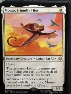 Momo, Friendly Flier MTG TLA R0029 Nonholo NM - Image 1