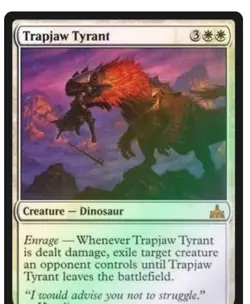Trapjaw Tyrant (Foil) Rivals of Ix (RIX) Near Mint Mythic Magic the gathering - Image 1