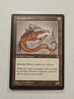 Metallic Sliver - Tempest - LP - Common - Artifact Creature - MTG - Image 1