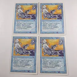 AIR ELEMENTAL X4 Magic the Gathering Revised Edition Playset - Image 1
