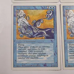 AIR ELEMENTAL X4 Magic the Gathering Revised Edition Playset - Image 2