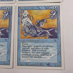 AIR ELEMENTAL X4 Magic the Gathering Revised Edition Playset - Image 3