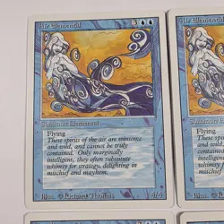 AIR ELEMENTAL X4 Magic the Gathering Revised Edition Playset - Image 4