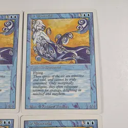 AIR ELEMENTAL X4 Magic the Gathering Revised Edition Playset - Image 5