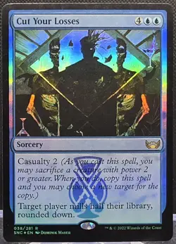 Cut Your Losses #38 Streets of New Capenna Foil Rare - Image 1