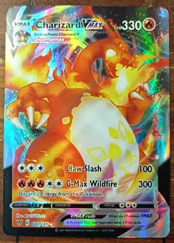 Pokemon TCG Charizard VMAX 020/189 Swsh03: Darkness Ablaze Holo HP - Image 1