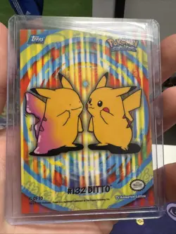 Pokemon Topps 2000 TV Animation Series 2 Stick-Ons #132 Ditto Card 5 of 10 - Image 1