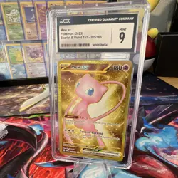 Pokemon Mew ex SV: Scarlet & Violet 151 Double Rare Holo 180 HP 205/165 CGC 9 - Image 1