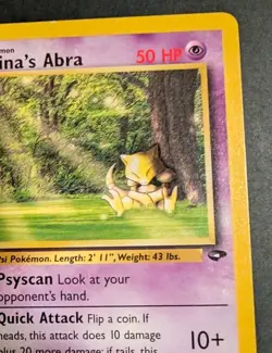 Pokemon TCG Sabrina's Abra 94/132 Gym Challenge Regular Unlimited LP - Image 4