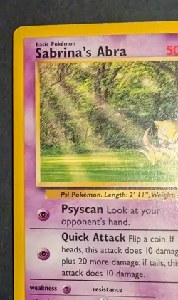 Pokemon TCG Sabrina's Abra 94/132 Gym Challenge Regular Unlimited LP - Image 5