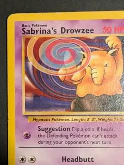 Pokemon TCG - Sabrina's Drowzee - 92/132 - Gym Heroes - MP Common (2000) - Image 4