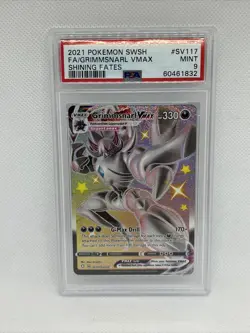 Pokemon Shining Fates #SV117 Grimmsnarl VMAX Full Art PSA 9 - Image 1