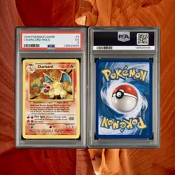 1999 POKEMON BASE SET UNLIMITED #4 CHARIZARD-HOLO PSA 5 🔥 - Image 2