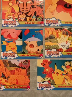 Pikachu's Vacation Topps Pokemon Cards Blue And Black Logo (18 Total) - Image 5