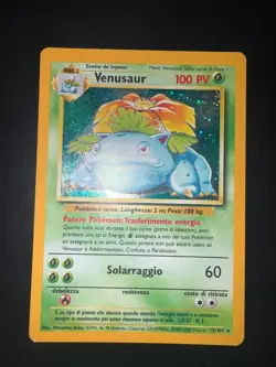 Carta Pokemon Venusaur 15/102 Set Base Holo Ita Condizione GOOD - Image 1