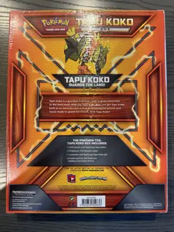 Pokemon Tapu Koko Sun & Moon Collection Box Factory Sealed- 3 Packs - Image 2