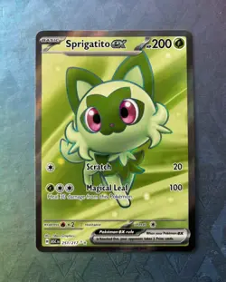💚 Sprigatito EX 251/217 Illustration Rare IR NM ENG Ascended Heroes Pokemon TCG - Image 1
