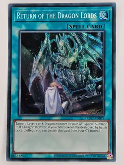 Yu Gi Oh - LCKC-EN074 Return of the Dragon Lords - Secret Rare - Image 1