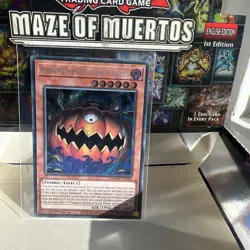 MZMU-EN001 Pumpking the King of Grave Ghosts Secret Rare YuGiOh! NEW - Image 1