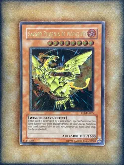 Yugioh Sacred Phoenix of Nephthys FET-EN005 Ultimate Rare MP - Image 1