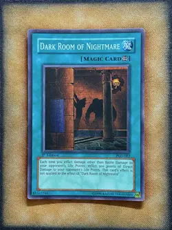 Yugioh Dark Room Of Nightmare PGD-082 Super Rare 1st Ed LP - Image 1