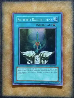 Yugioh Butterfly Dagger - Elma DCR-032 Super Rare Original Print NM - Image 1