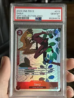 One Piece Sanji 2023 Gift Collection Promo OP01-013, Gem Mint PSA 10 - Image 1