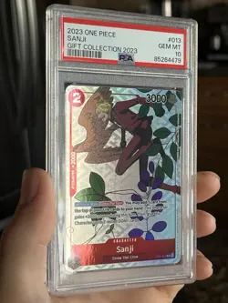 One Piece Sanji 2023 Gift Collection Promo OP01-013, Gem Mint PSA 10 - Image 2