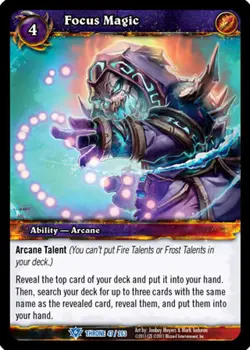 WOW WARCRAFT TCG THRONE OF TIDES : FOCUS MAGIC X 4 - Image 1