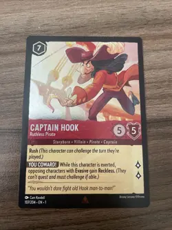 Captain Hook - Ruthless Pirate | 107/204 | Lorcana | The First Chapter | Foil - Image 1